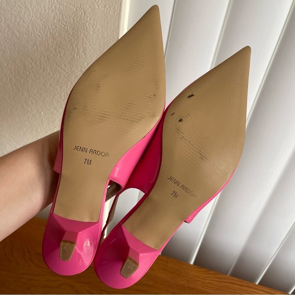 Jenn Ardor Slingback Low Kitten Heel Size 7 Pink - Picture 12 of 15